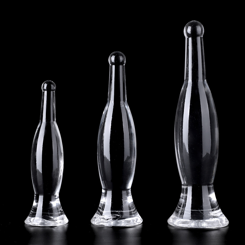 Wine Bottle Size - ปลั๊กก้นรูปขวดไวน์คริสตัล ทำจาก TPE นุ่ม มี 3
