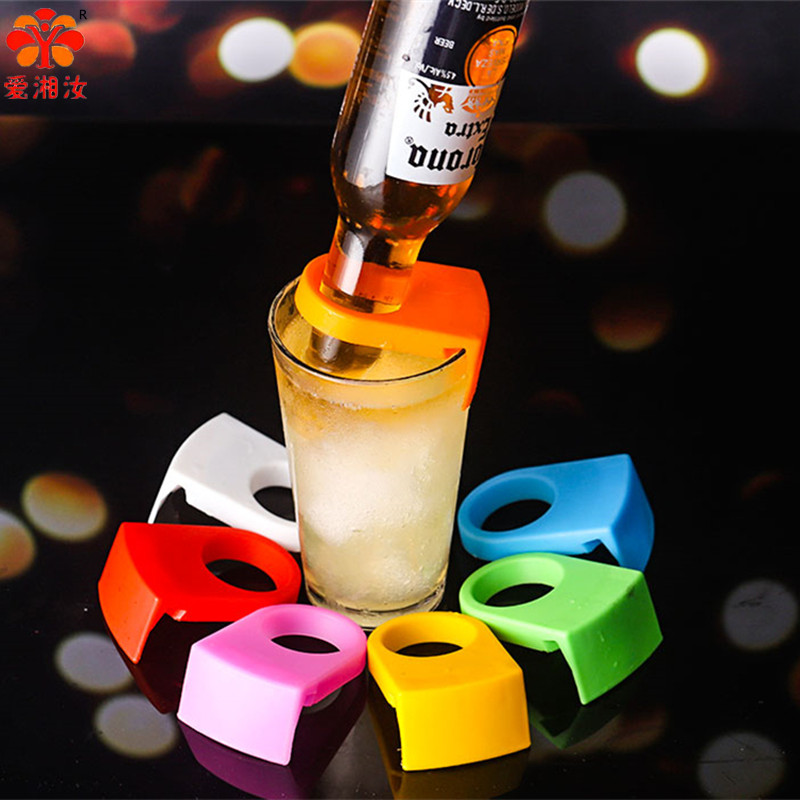 Wine With Beer Cocktail - Aixiangru-ขวดค็อกเทล ขวดไวน์พลาสติก ที่วางขวดบนแก้ว, อุปกรณ์เสริมบาร์เบียร์, 1 ชิ้น