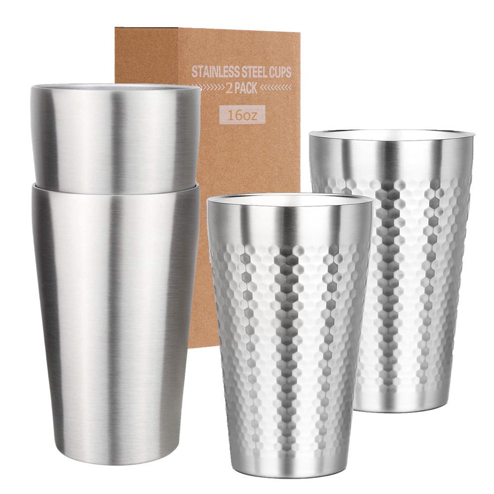 Beer Flight Set - แก้วกาแฟชุด 2 ถ้วยสแตนเลส 16oz Double WallI
