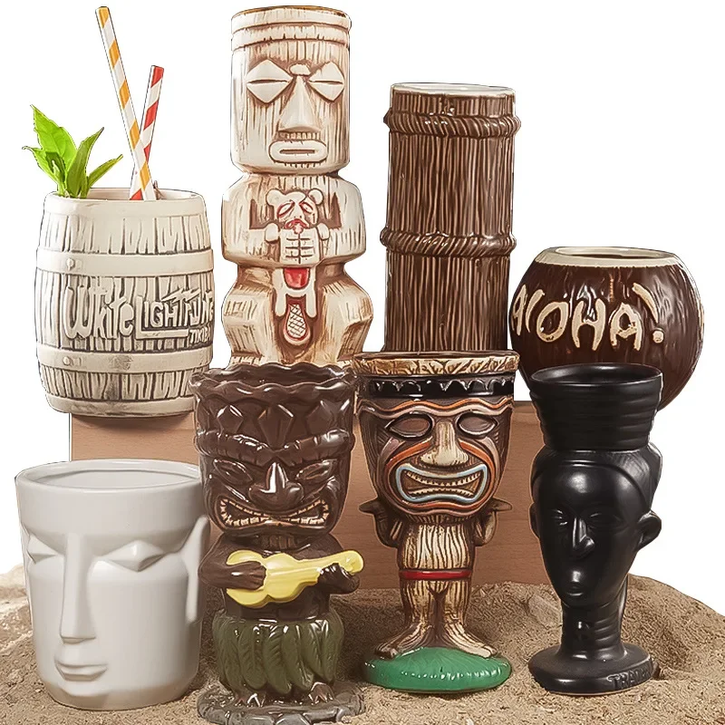 แก้วฮาวาย Tiki 60ชนิดแก้วค็อกเ - Wine With Beer Cocktail บทวิจารณ์และราคา