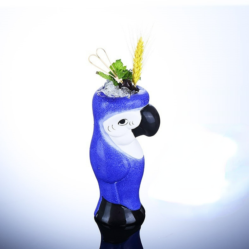 Parrot ฮาวาย Tiki แก้วค็อกเทลถ - Wine With Beer Cocktail บทวิจารณ์และราคา