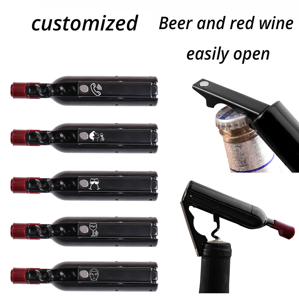 ที่เปิดขวดไวน์แบบกำหนดเอง พร้อ - Wine Beer Name บทวิจารณ์และราคา