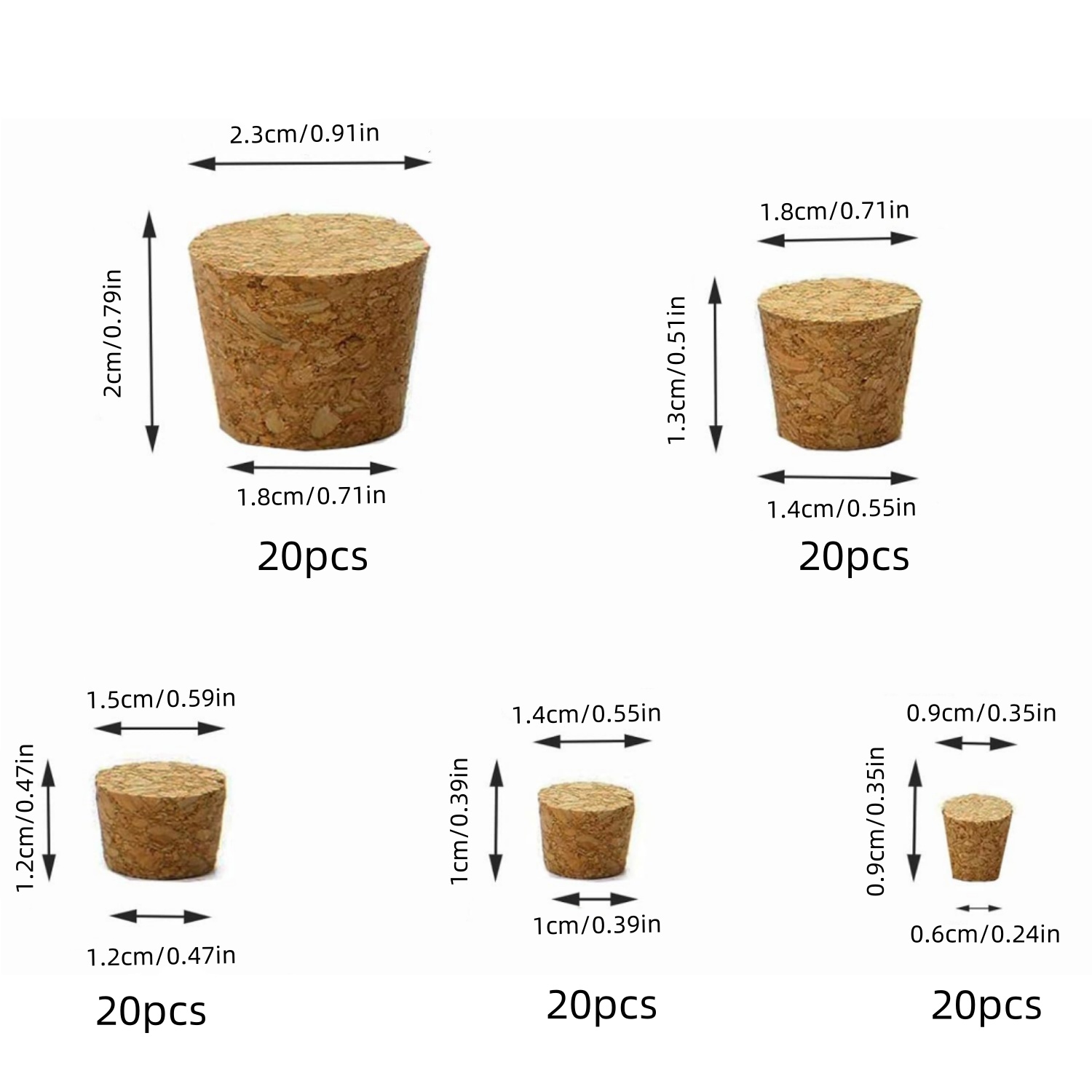 จุกไม้ก๊อกสำหรับจุกขวดไวน์, จุ - Wine Bottle Size บทวิจารณ์และราคา