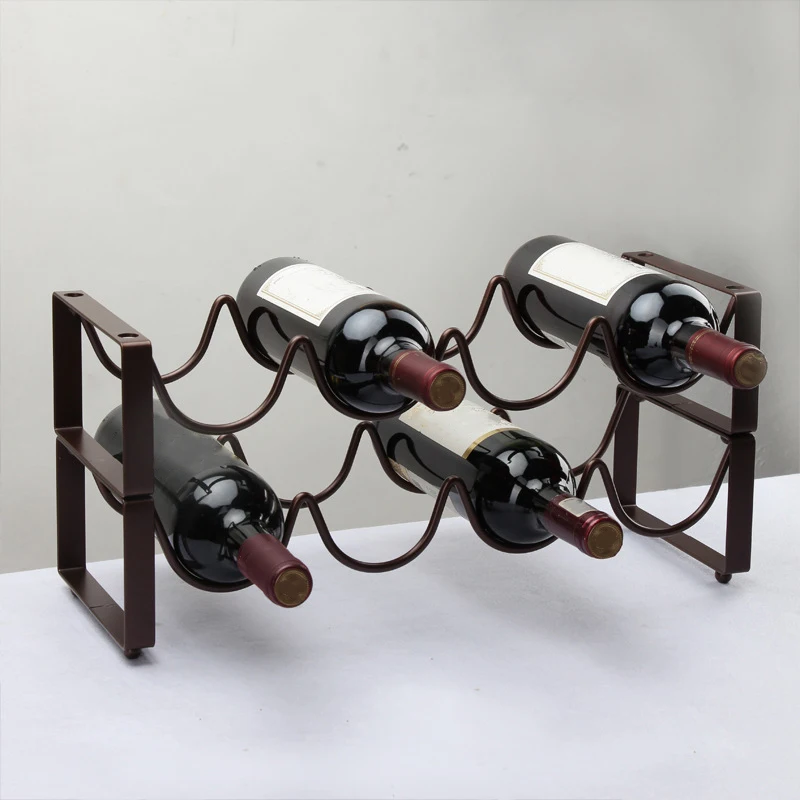 ชั้นวางไวน์เหล็กกลับหัวสไตล์นอ - Wine Bottle Size บทวิจารณ์และราคา