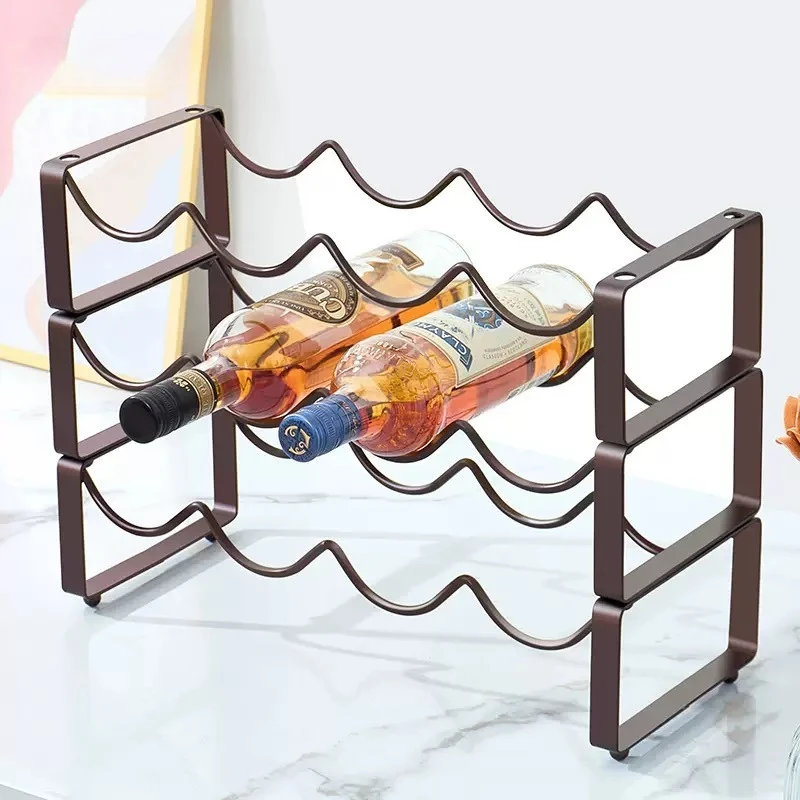 ชั้นวางไวน์เหล็กกลับหัวสไตล์นอ - Wine Bottle Size บทวิจารณ์และราคา