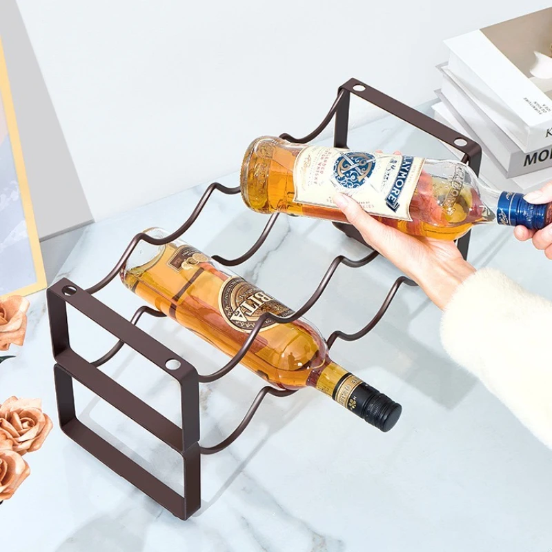 ชั้นวางไวน์เหล็กกลับหัวสไตล์นอ - Wine Bottle Size บทวิจารณ์และราคา