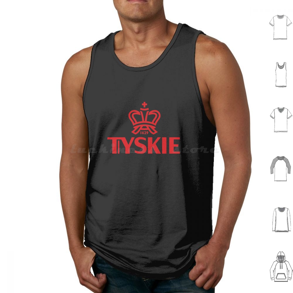 เสื้อกล้าม Tyskie พิมพ์ลาย ผ้า - Wine Vodka Beer บทวิจารณ์และราคา