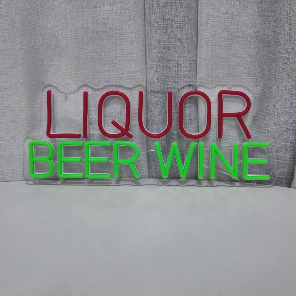 ป้ายไฟนีออน LED สำหรับตกแต่งผน - Wine Beer Whiskey Year บทวิจารณ์และราคา