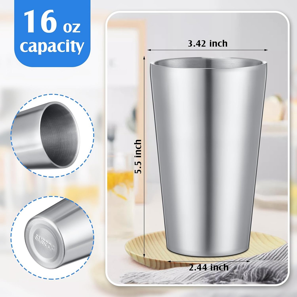 แก้วกาแฟชุด 2 ถ้วยสแตนเลส 16oz - Beer Flight Set บทวิจารณ์และราคา