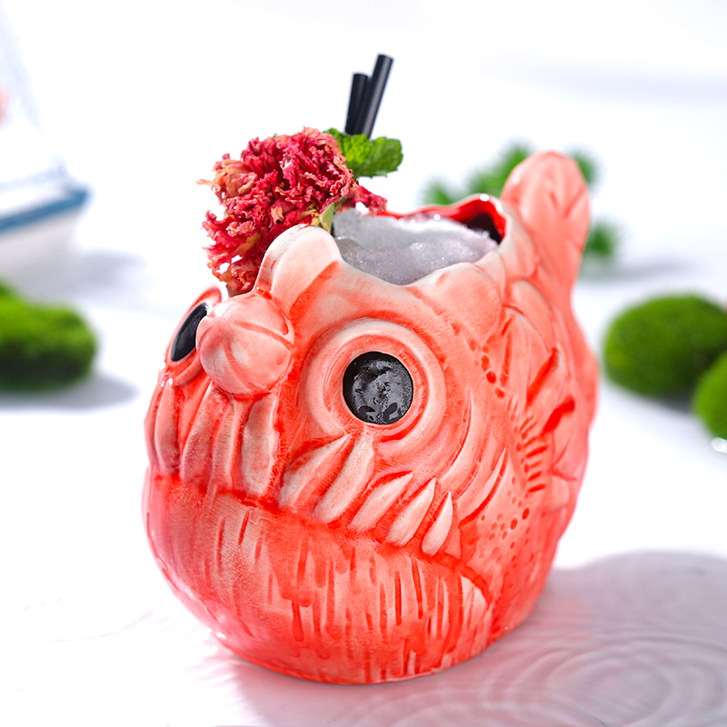 แก้วค็อกเทลรูปปลาโคมไฟน่ารักแก - Wine With Beer Cocktail บทวิจารณ์และราคา