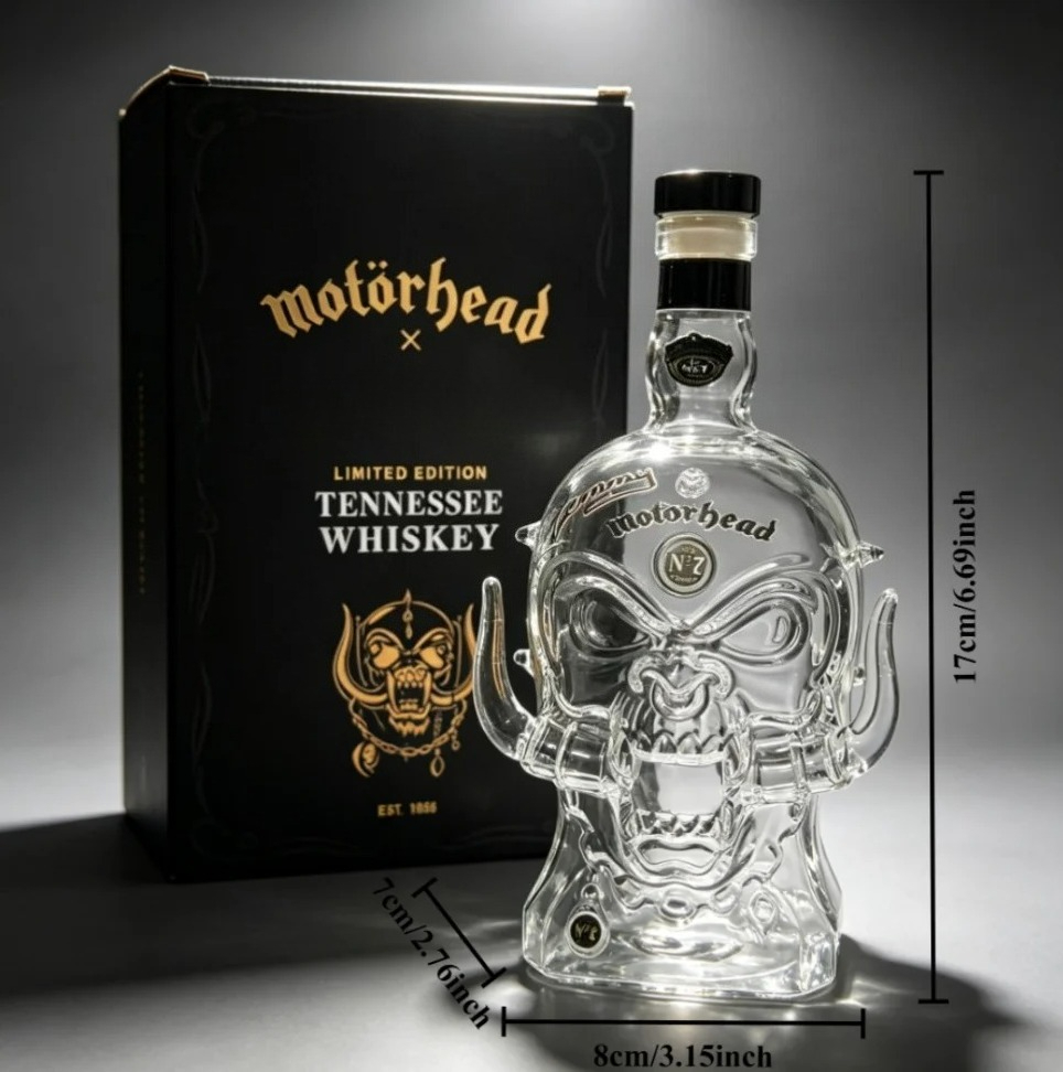 ขวดเหล้าแก้วรูปหัวกะโหลกสไตล์เ - Wine Bottle Size บทวิจารณ์และราคา